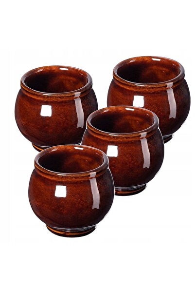 KADAX Set de 4 căni de vin fiert din gresie, 300 ml