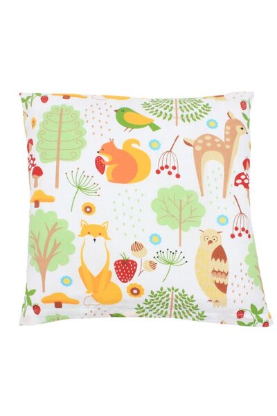 Editura Prichindel Orange Fox Pillow, Cotton, Multicolor, 40x40cm