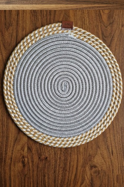 GNG Home Tekstil مجموعة جوت، مفرش طاولة فردي قطعة، سوبا، قاعدة طبق، طقم سوبا،...