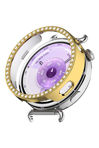 Nezih Case حافظة حماية لامعة متوافقة مع ساعة هواوي GT6 مقاس 41 ملم ذات صف واح...