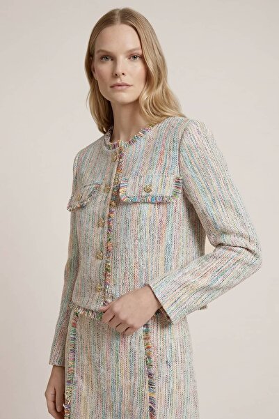 Masha Kate Dokulu Tüvit Ceket