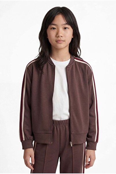 PAULMARK Girl's Stripe Detailed Sweatshirt