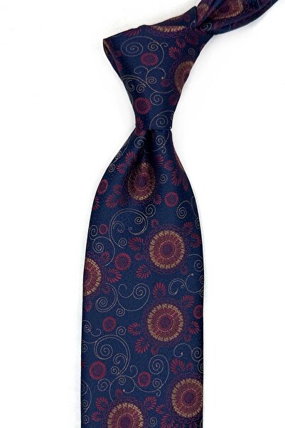 Kravatkolik Klasična kravata s mornarsko plavim motivom i maramicom KK13587