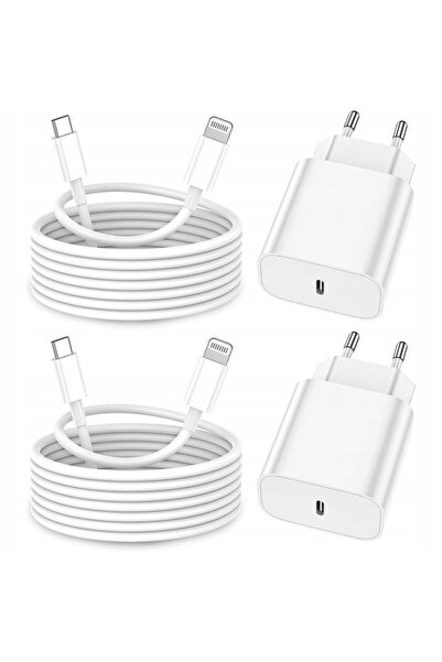 Other brand Apple Lightning Charger for iPhone Set of 2 + 2 Cables 2m with MF...