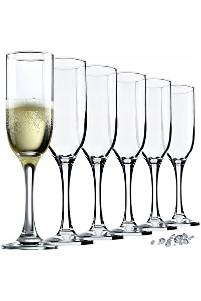 KADAX Pahare de vin pentru șampanie și Prosecco 210 ml Set de 6 pahare
