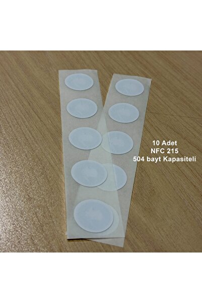 NFC Beyaz Etiket NTAG215 25mm - 10 Adet - bisiparisver