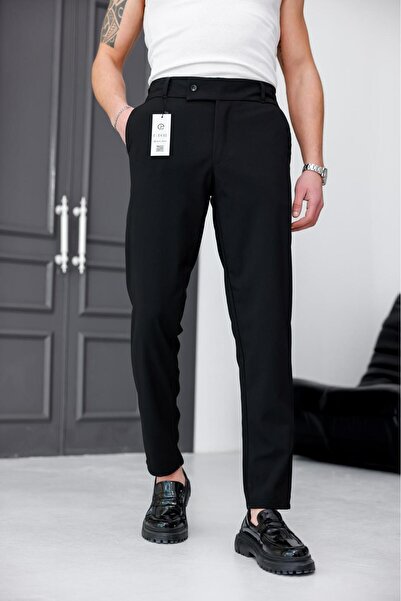 mrmubomen Men's Waist Elastic Buttoned Zipper Fit Jogger Pants Pants