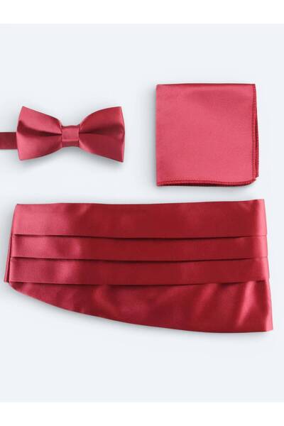 Kip Σετ ζώνης μπορντό παπιγιόν