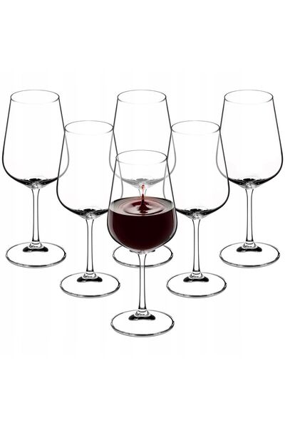 KADAX Pahare de vin roșu și alb 450 ml Set de 6 pahare