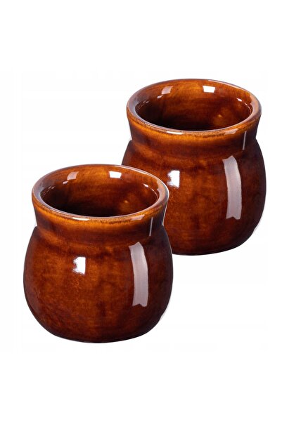 KADAX Set de 2 căni de vin fiert, din gresie, 300 ml