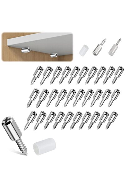 Arabest Self-Tapping Screws Cabinet Laminate Support, with Non-Slip Sleeve,Sh...