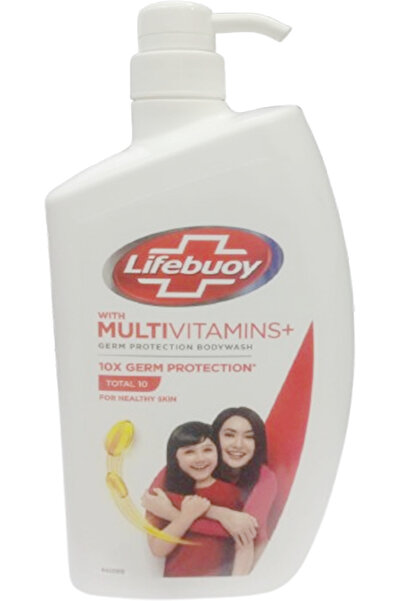 Lifebouy غسول للجسم متعدد الفيتامينات توتال 10 للحماية من الجراثيم، 1 لتر