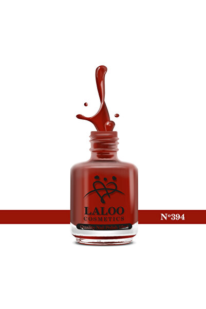 Laloo Cosmetics No. 394 Crimson Red| Laloo classic nail polish 15 ml