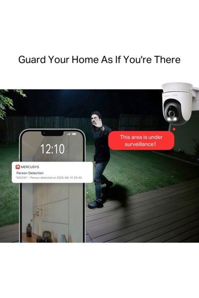 Mercusys MC510 Outdoor Pan/Tilt Security Wi-Fi Camera