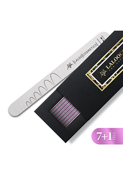 Laloo Cosmetics Set 7+1 Pile unghii drepte 80/80 Laloo