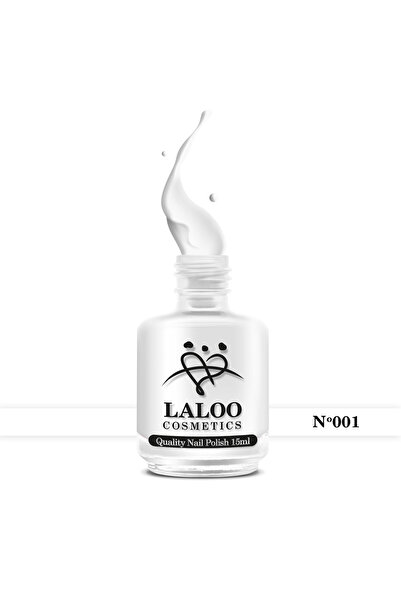 Laloo Cosmetics No.001 True White| Oja clasica Laloo 15 ml