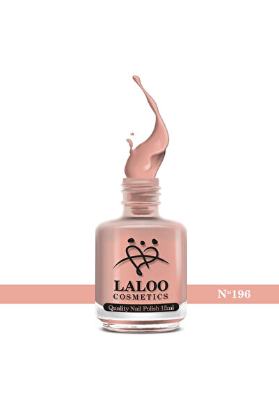 Laloo Cosmetics No.196 Nude Beige| Laloo classic nail polish 15 ml