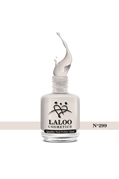 Laloo Cosmetics No. 299 Cream| Laloo classic nail polish 15 ml