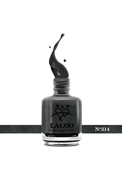 Laloo Cosmetics No.314 Holo Grey| Oja clasica Laloo 15 ml