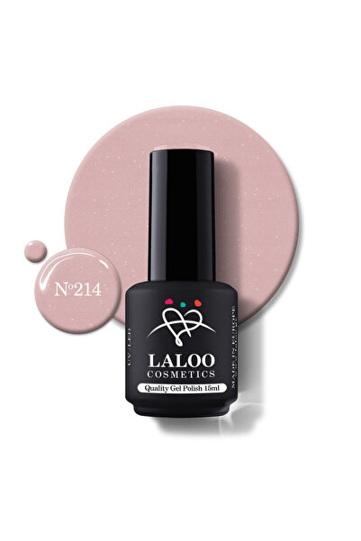 Laloo Cosmetics 214 Shimmering Rose Nude | Laloo gel polish 15ml