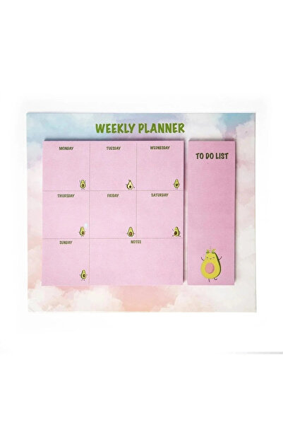 yordama Avocado Concept Weekly Planner Block Note 25X21 cm – 16 Special Desig...