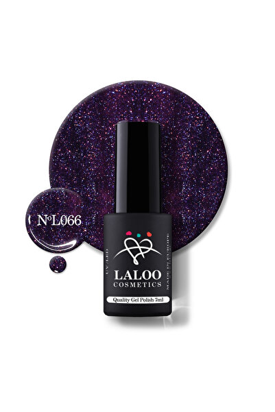Laloo Cosmetics 066 Dark Shimmering Purple | Laloo gel polish 7ml