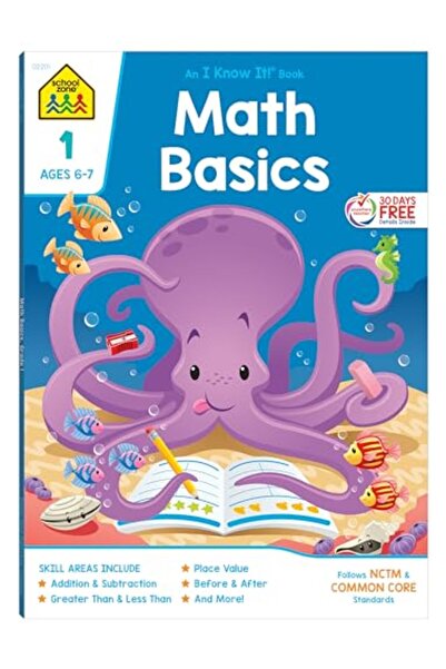 School Zone Publishing Math Basics 1 Deluxe Edition Workbook