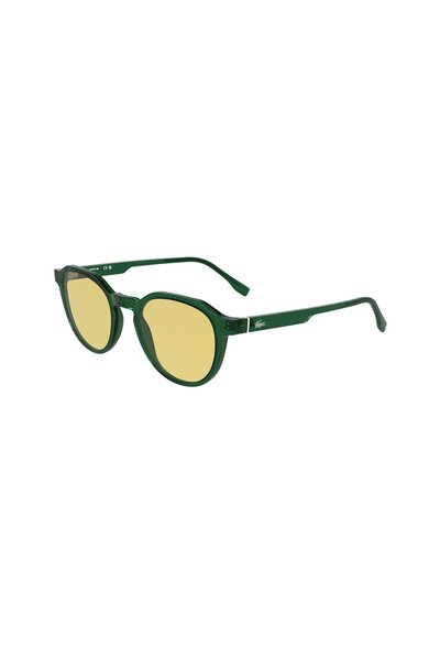 Lacoste L 6052S 301 51 Unisex Oval Şeffaf Yeşil Kemik Güneş Gözlüğü