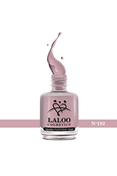 Laloo Cosmetics № 192 Лилав нюд | Класически лак за нокти Laloo 15 мл