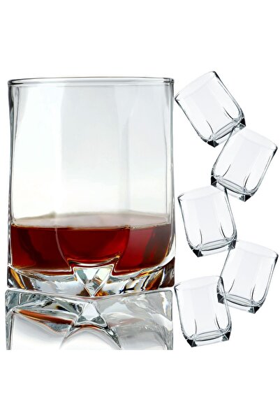 KADAX Glasses for Whiskey, Drinks, Juices, Set of 6 Glasses, 320ml