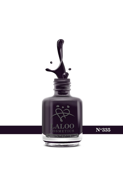 Laloo Cosmetics № 335 Черен патладжан| Laloo класически лак за нокти 15 мл