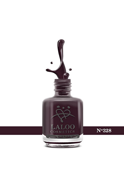 Laloo Cosmetics No.328 Dark Aubergine| Oja clasica Laloo 15 ml