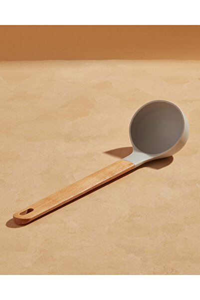 REDTAG Grey Plain Silicone Soup Ladle