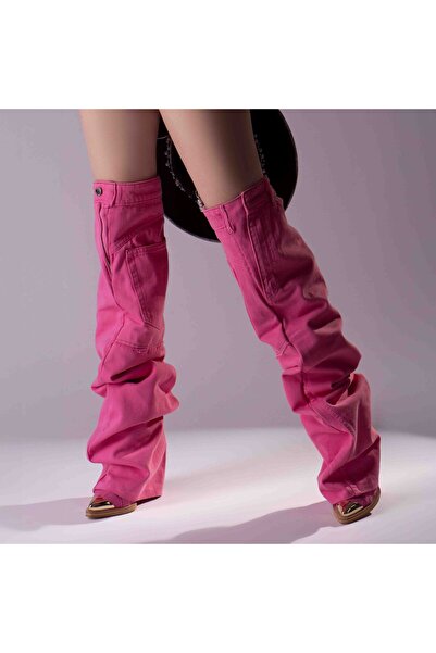 Modish Boutique Γυναικεία τζιν, Ροζ μπότες Celine