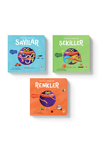 Sincap Kitap Tonton Tonki 3'lü Set Eğitici Çocuk Kitapları Dil Gelişimi Renkl...