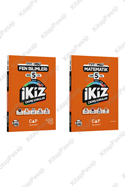Çap Yayınları Ders Platosu TYT MSÜ Matematik Fen Bilimleri Son 5 Yıl İkiz Çık...