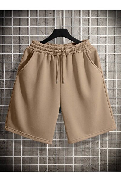 ZİYMO Combed Cotton Men's Shorts with Pockets