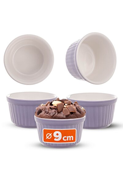 KADAX Baking Ramekins Ramekins Ovenproof Dish 9cm Bowls 150ml 3 pcs