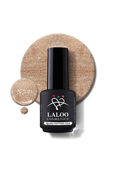Laloo Cosmetics Но.340 Bronze Glitter | Laloo gel polish 15ml