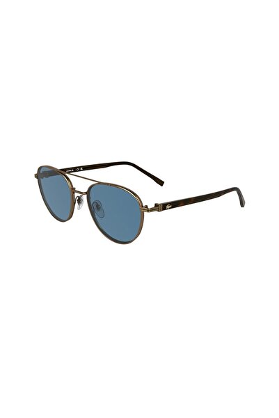 Lacoste L 271Sn 750 54 Unisex Oval Gold Metal Sunglasses