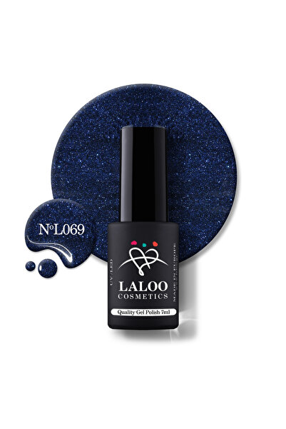 Laloo Cosmetics 069 Shimmering MidnLight Blue | Laloo gel polish 7ml