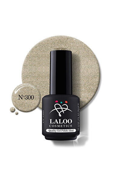 Laloo Cosmetics 300 Light God Glitter | Laloo gel polish 15ml