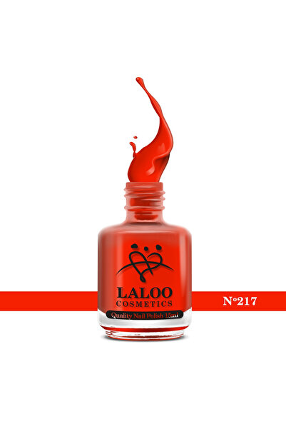 Laloo Cosmetics No. 217 Red Orange| Laloo classic nail polish 15 ml