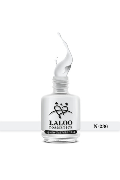 Laloo Cosmetics No. 236 MIlky White French| Laloo classic nail polish 15 ml
