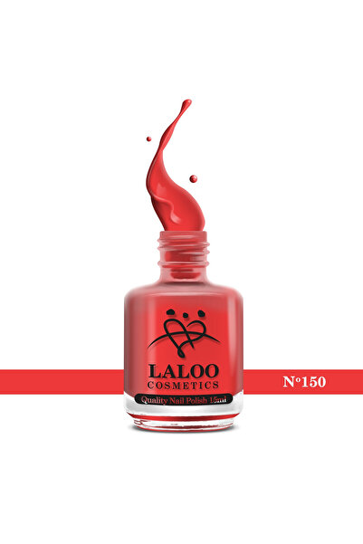Laloo Cosmetics No. 150 Watermelon Red| Laloo classic nail polish 15 ml