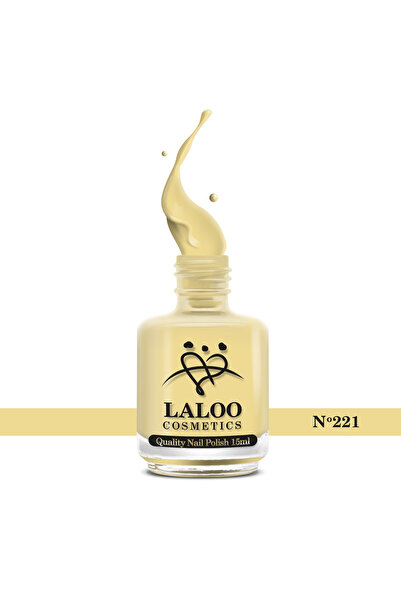 Laloo Cosmetics No. 221 Banana Yellow| Laloo classic nail polish 15 ml