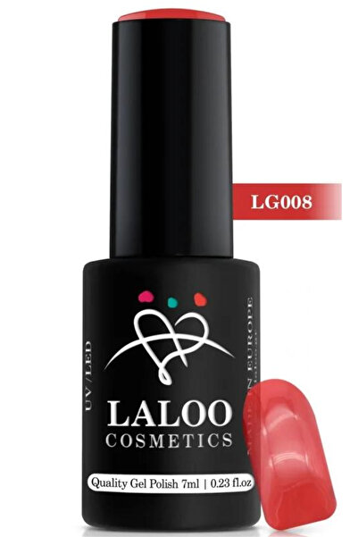 Laloo Cosmetics Oja semipermanenta Glass effect Red n8 Laloo 7ml