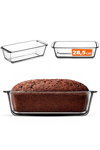 KADAX Tavă de copt pâine din sticlă, 28,5 cm, rezistentă la cuptor