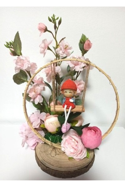 Pasiunea Florilor Decorațiune Fetiță Pe Leagăn