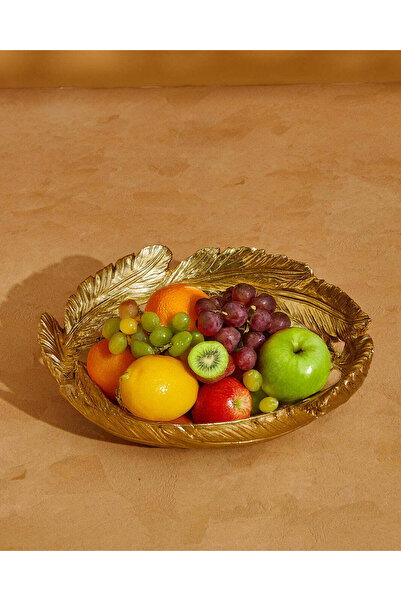 REDTAG وعاء من الريش مصنوع من مادة البولي ريزين الذهبية